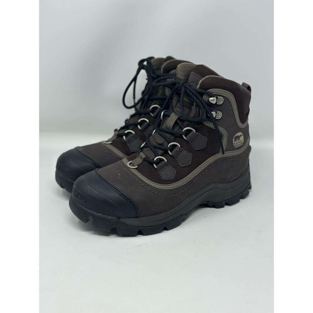 Sorel Timberwolf Brown Leather Waterproof Boots Men's size 7